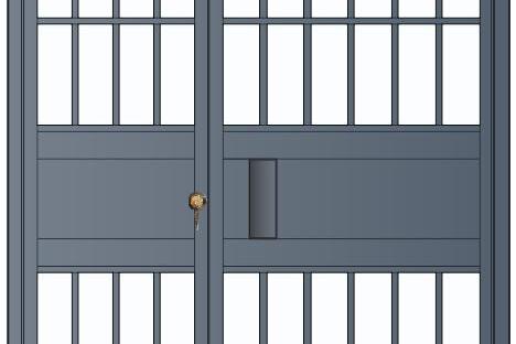 （雙扇電控平開(kāi)門(mén)、柵欄門(mén)）